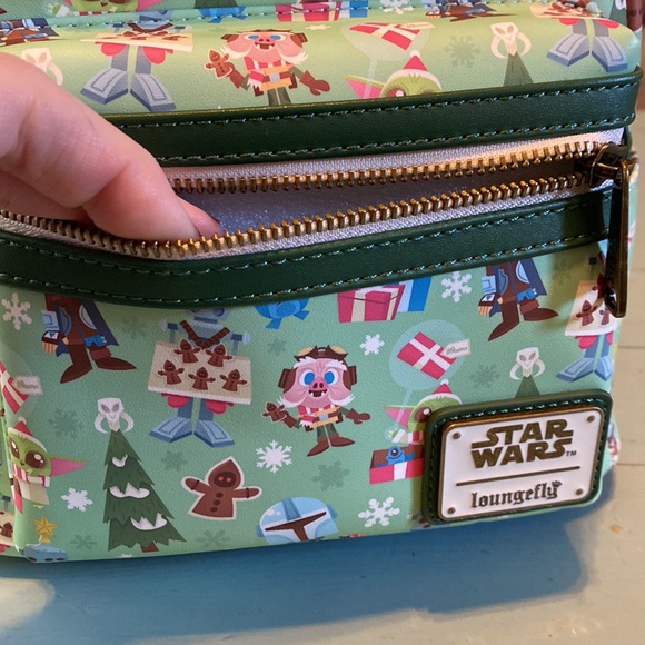 NWT Star Wars Mandalorian Christmas Loungefly - Picture 14 of 14
